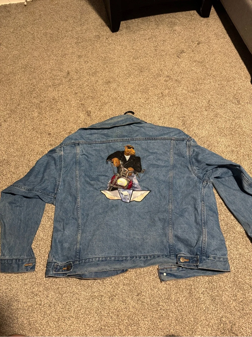 Rare Vintage 90s Camel Denim Jacket